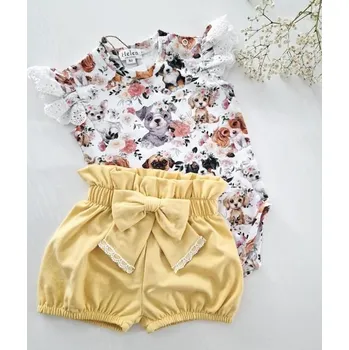 Helen Kraťásky s mašlí ŽLUTÁ - 104