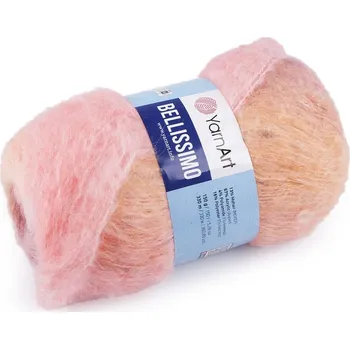Galanterie Pletací příze Bellissimo 150 g - 1 (1411) pudrová růžová