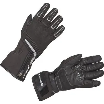 Moto rukavice Kawasaki Pánské nepromokavé rukavice Kawasaki KOBLENZ - černá - L