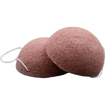 Konjac přírodní pleťová houbička Červený francouzský jíl Polokoule