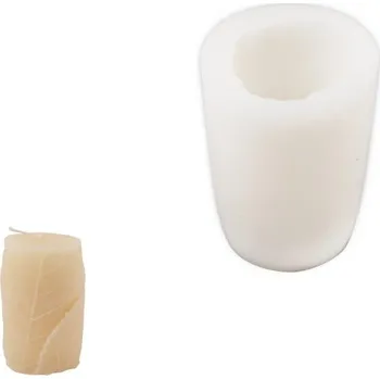 Forma na pečení Manumi Silikonová forma na svíčku sbalených listů 77x113mm