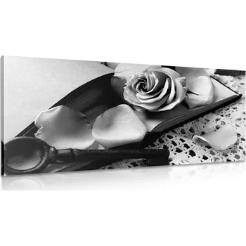 Obraz Dovido Obraz černobílé vintage zátiší s klíčkem