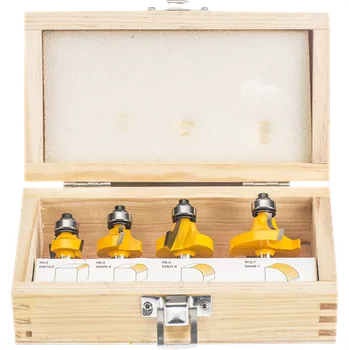 Příslušenství k frézce Sada vydutých fréz s ložiskem 4 ks 0403A