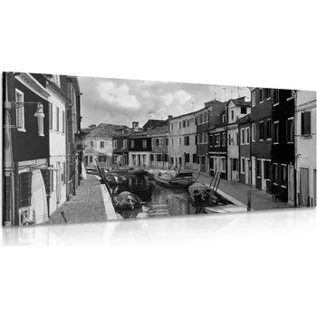 Obraz Dovido Obraz černobílé domky v městečku