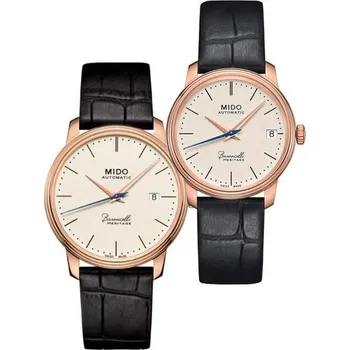 Hodinky SET Mido Baroncelli Heritage M027.407.36.260.00 a M027.207.36.260.00 + 5 let záruka a dárek ZDARMA