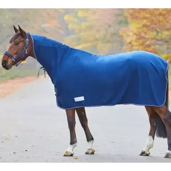 Deka pro koně Fleecová deka Economic s krkem (Odpocovací deka včetně krku)