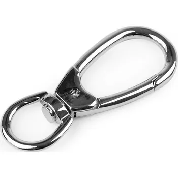 Galanterie Kovová karabina velká průvlek 17 mm - nikl