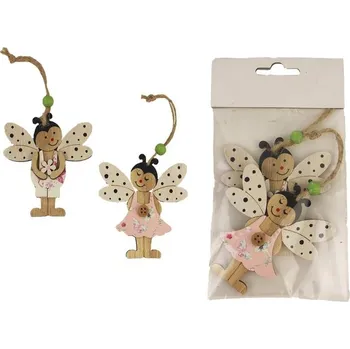 Velikonoční dekorace Beruška k zavěšení, 2 ks D3965