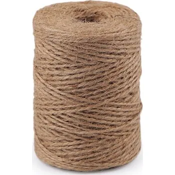 Jutový provázek Ø2 mm k pletení a háčkování - 2 režná přírodní