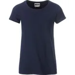 James & Nicholson (Daiber) Klasické dívčí tričko z biobavlny 8007G - Tmavě modrá | M
