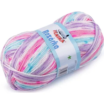 Příze Pletací příze Rozárka 100 g - 3 (40) růžová modrá