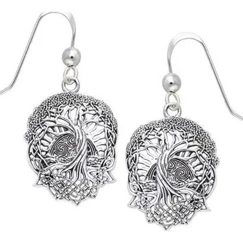Náušnice stříbrné náušnice Strom života