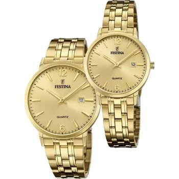 Hodinky SET Festina Classic Bracelet 20513/3 a 20514/3 + 5 let záruka a dárek ZDARMA