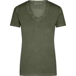 James & Nicholson (Daiber) Dámské tričko Gipsy JN975 - Olivová | M