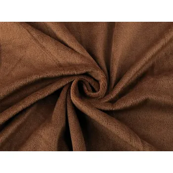 Minky hladké / jemný plyš SAN METRÁŽ - 19 (70) hnědá čokoládová