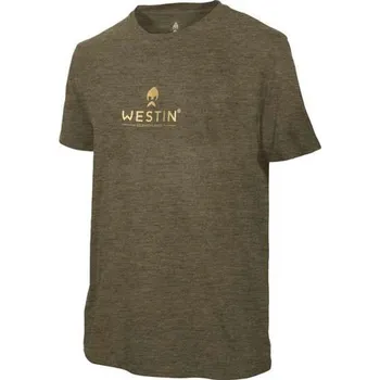 Rybářské oblečení Westin Triko Style T-Shirt Moss Melange - M