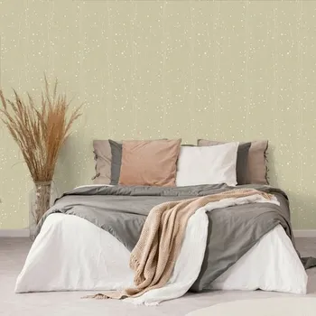 Tapeta Dovido Tapeta s rostlinným motivem v hnědém provedení