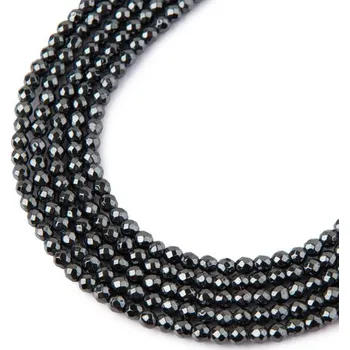 Dětské navlékací korálky Korálky z minerálu Hematit 2 mm broušené