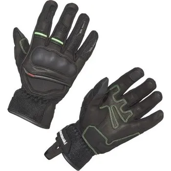 Moto rukavice Kawasaki Pánské letní rukavice Kawasaki DIJON MESH - černá - 2XL