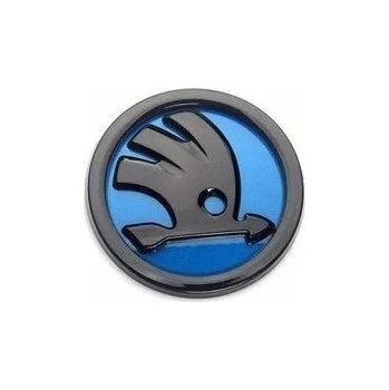Znak automobilu Znak ŠKODA 90mm modrá černá 32D853621A