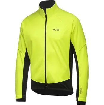 Cyklistika Zateplená softshellová bunda pánská GORE C3 GTX I Thermo Jacket neon yellow/black - L
