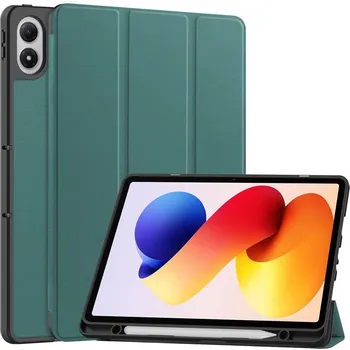 Pouzdro na tablet Cases chytré skládací pouzdro na Xiaomi Redmi Pad 2 Pro - tmavězelené