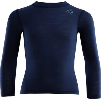 Triko dlouhý rukáv dětské ACLIMA LightWool Crew Neck shirt, Chi Navy Blazer - 110