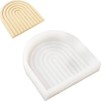 kreativní sada Manumi Silikonová forma na odlévání kreativní hmoty duha 154x158x30mm