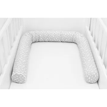 Příslušenství pro dětskou postel a kolébku Scamp mantinel do postýlky válec (LittleClouds) - 150 cm