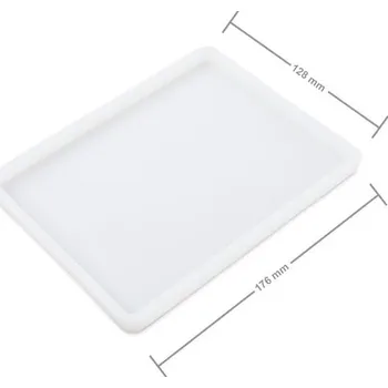 kreativní sada Manumi Silikonová forma na odlévání kreativní hmoty obdélník 176x128x10mm