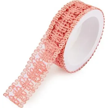 Stuha Dárková stuha režná růžová 30mm/2m