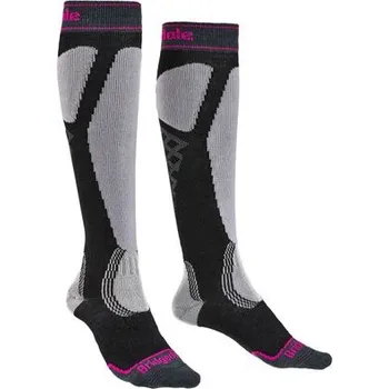 Dámské ponožky Bridgedale Dámské podkolenky Bridgedale Ski Easy On Merino black/light grey 035