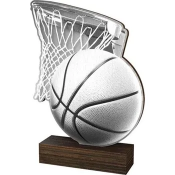 Volný čas Poháry Bauer Dřevěná plaketa WF020 | Basketball