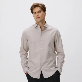 Pánská košile Reserved - Košile slim fit z&nbsp;egyptské bavlny - béžová - 119GT-08M - 119GT-08M-XXL