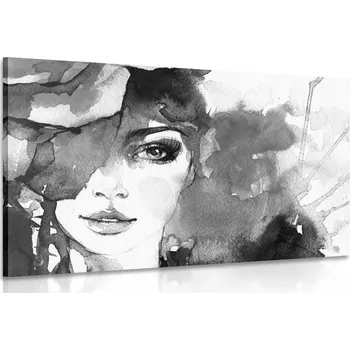 Obraz Dovido Obraz černobílý portrét ženy