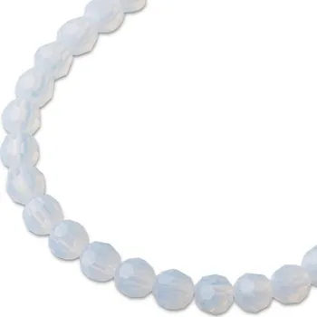 Dětské navlékací korálky Preciosa MC perle kulatá 4 mm White Opal