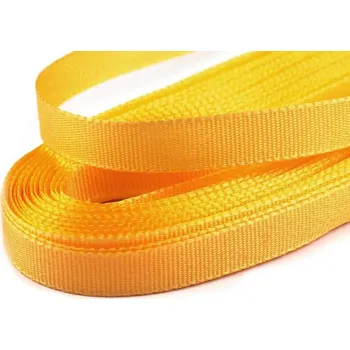 Stuha Česká stuha taftová šíře 6 mm (10 metrů) - 207 žlutá