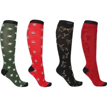 Dámské ponožky Podkolenky QHP Christmas dámské 2 páry KOLEKCE