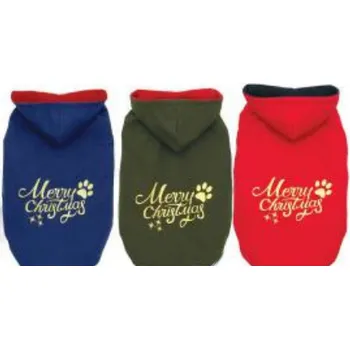 Obleček pro psa Veselá vánoční bunda pro psy Red S