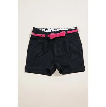 kraťasy dívčí s páskem, Sobe, 15KKCSRT292, černá - 80 | 1rok