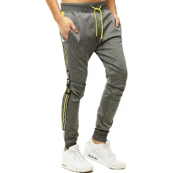 Buďchlap Tmavě šedé tepláky s potiskem