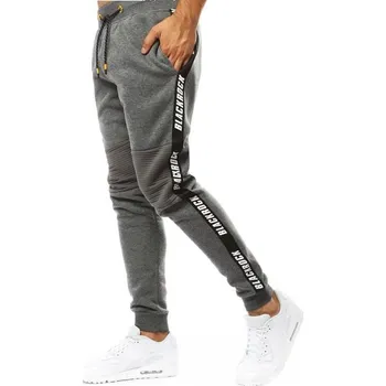 Buďchlap Antracitové stylové tepláky s potiskem