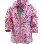 dívčí jarní/podzimní bunda s potiskem a kapucí, Pidilidi, PD1092-03, růžová - 80/86 | 12-18m