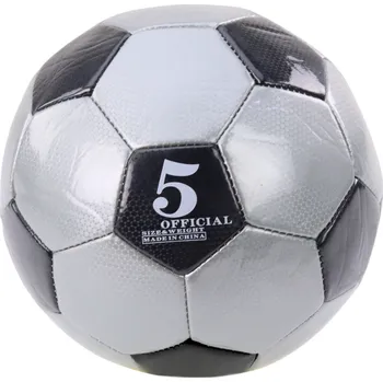 Fotbalový míč LEAN Toys Klasický Fotbalový Míč 24 cm Velikost 5 Šedý