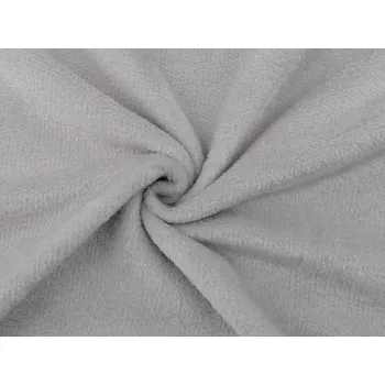 Wellsoft minky oboustranný / flanel samet fleece METRÁŽ - 9 (6) šedá nejsvětlejší