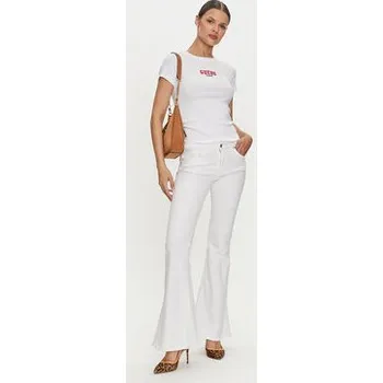 Pánské oblečení Guess Jeans T-Shirt W4YI64 KA0H1 Bílá Slim Fit XXL