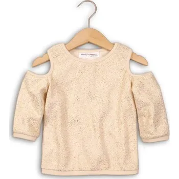 Dívčí tričko Halenka dívčí s holými rameny, Minoti, SHIMMER 5, béžová - 152/158 | 12/13let