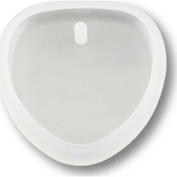 Silikonová forma klíčenka uzavřená - srdce 40x40mm