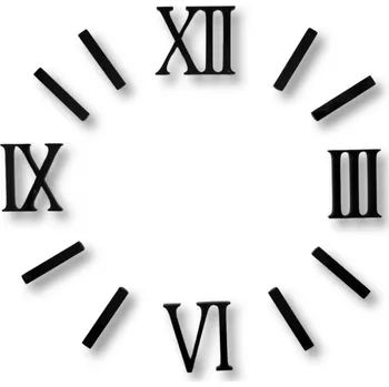 Zrcadlová čísla - Římské černé s čárkami 40 mm - Claudie340