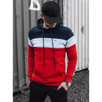 Pánská mikina Buďchlap Zajímavá granátovo-červená mikina